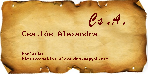 Csatlós Alexandra névjegykártya